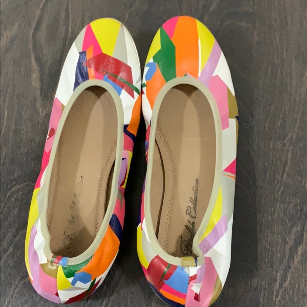 Colorful geometric shoes